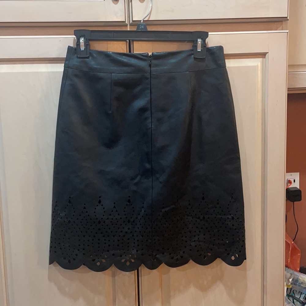 INC International concepts, size 0, black pleather skirt